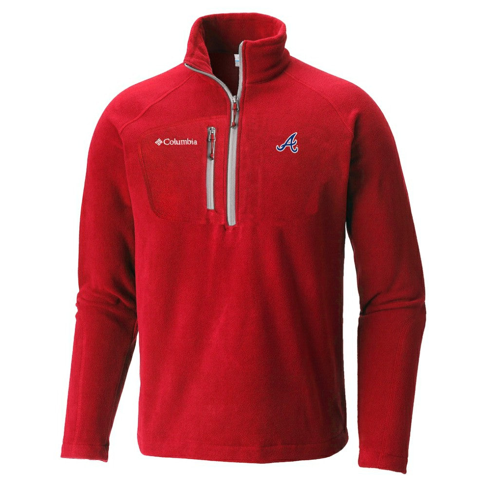 Atlanta Braves Columbia Fast Trek III Half-Zip Fleece Pullover Outlet