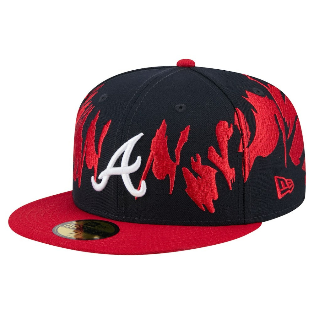 Atlanta Braves New Era Retro Pattern 59FIFTY Fitted Hat Outlet