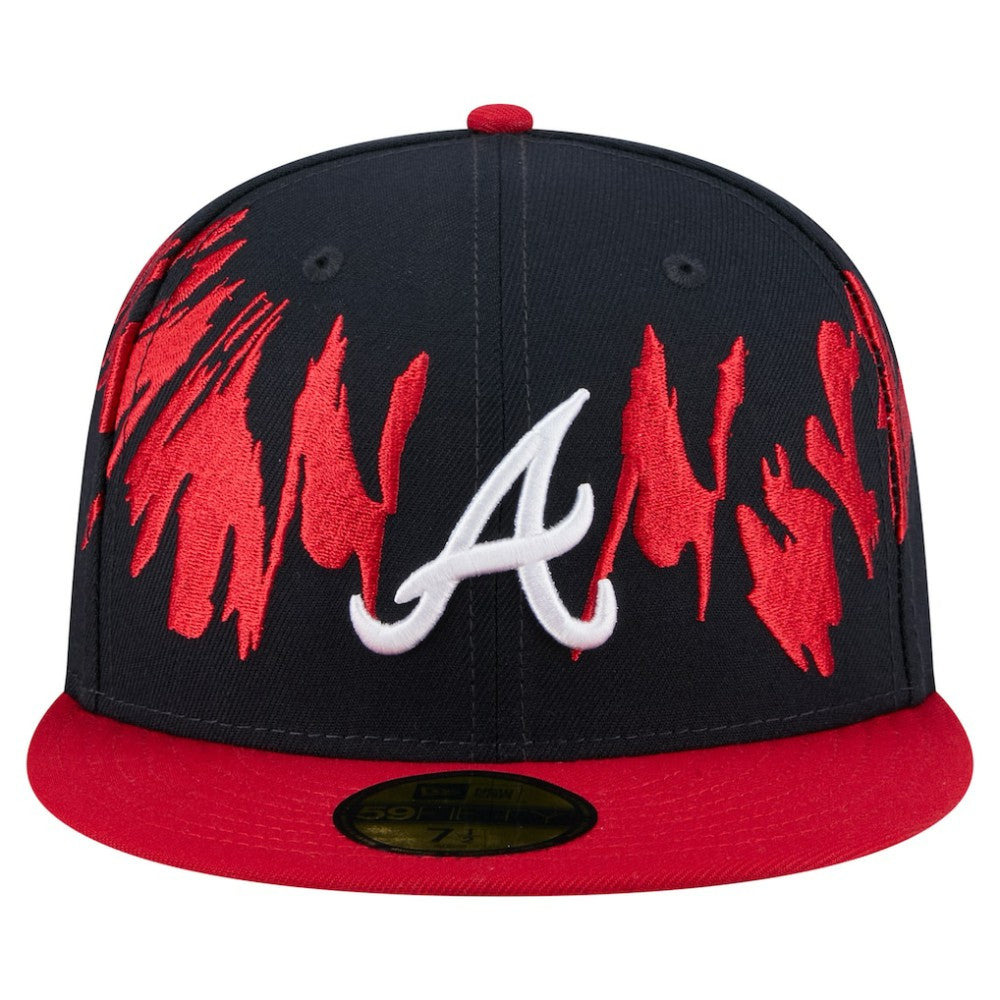 Atlanta Braves New Era Retro Pattern 59FIFTY Fitted Hat Outlet