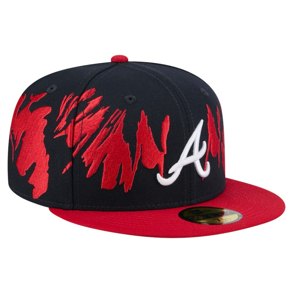 Atlanta Braves New Era Retro Pattern 59FIFTY Fitted Hat Outlet