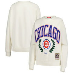 Chicago Cubs Mitchell & Ness Women's Cooperstown Collection Laurel Pullover Sweatshirt Online