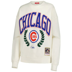 Chicago Cubs Mitchell & Ness Women's Cooperstown Collection Laurel Pullover Sweatshirt Online
