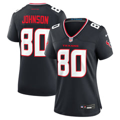 Andre Johnson Houston Texans Women's Team Retired Player Game Jersey - Navy - Nike