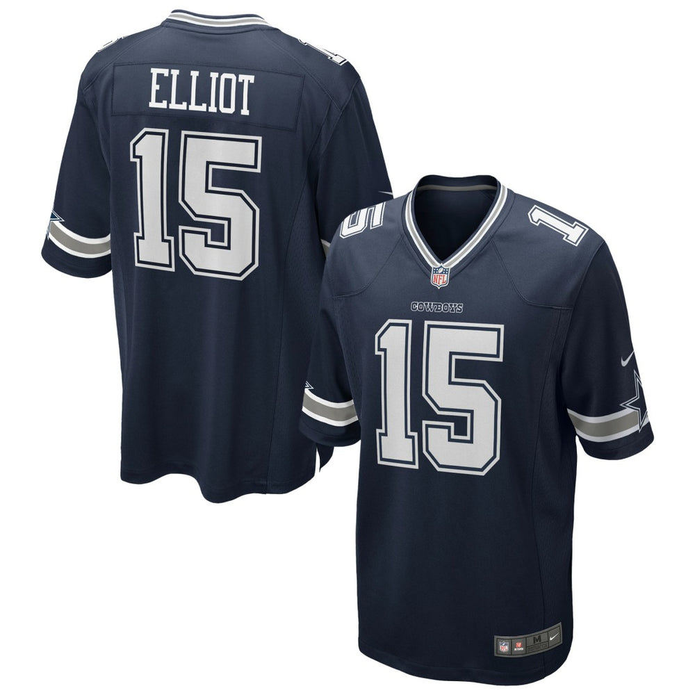 Ezekiel Elliott Dallas Cowboys Team Game Jersey - Navy - Nike