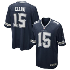 Ezekiel Elliott Dallas Cowboys Team Game Jersey - Navy - Nike