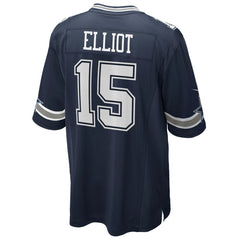 Ezekiel Elliott Dallas Cowboys Team Game Jersey - Navy - Nike