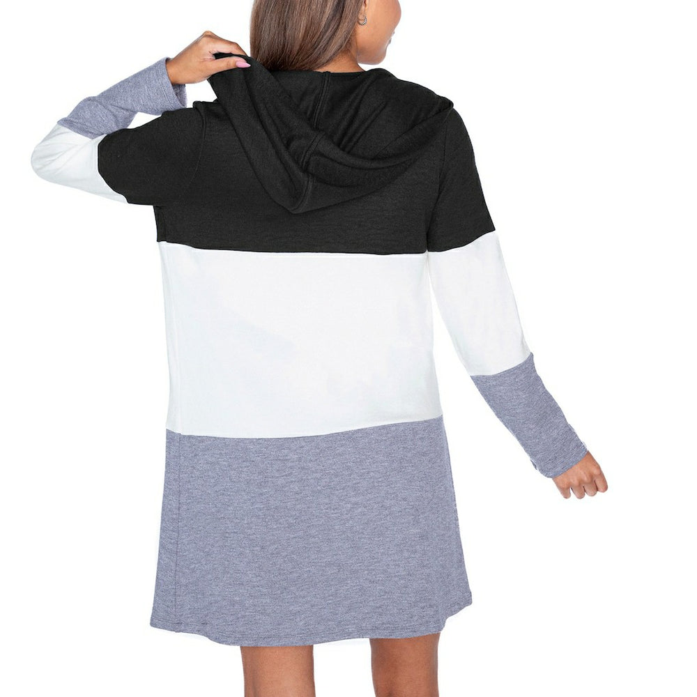 Indianapolis Colts Gameday Couture Women's Tri-Blend Color Block Lightweight Cardigan Hoodie - Black - NFL