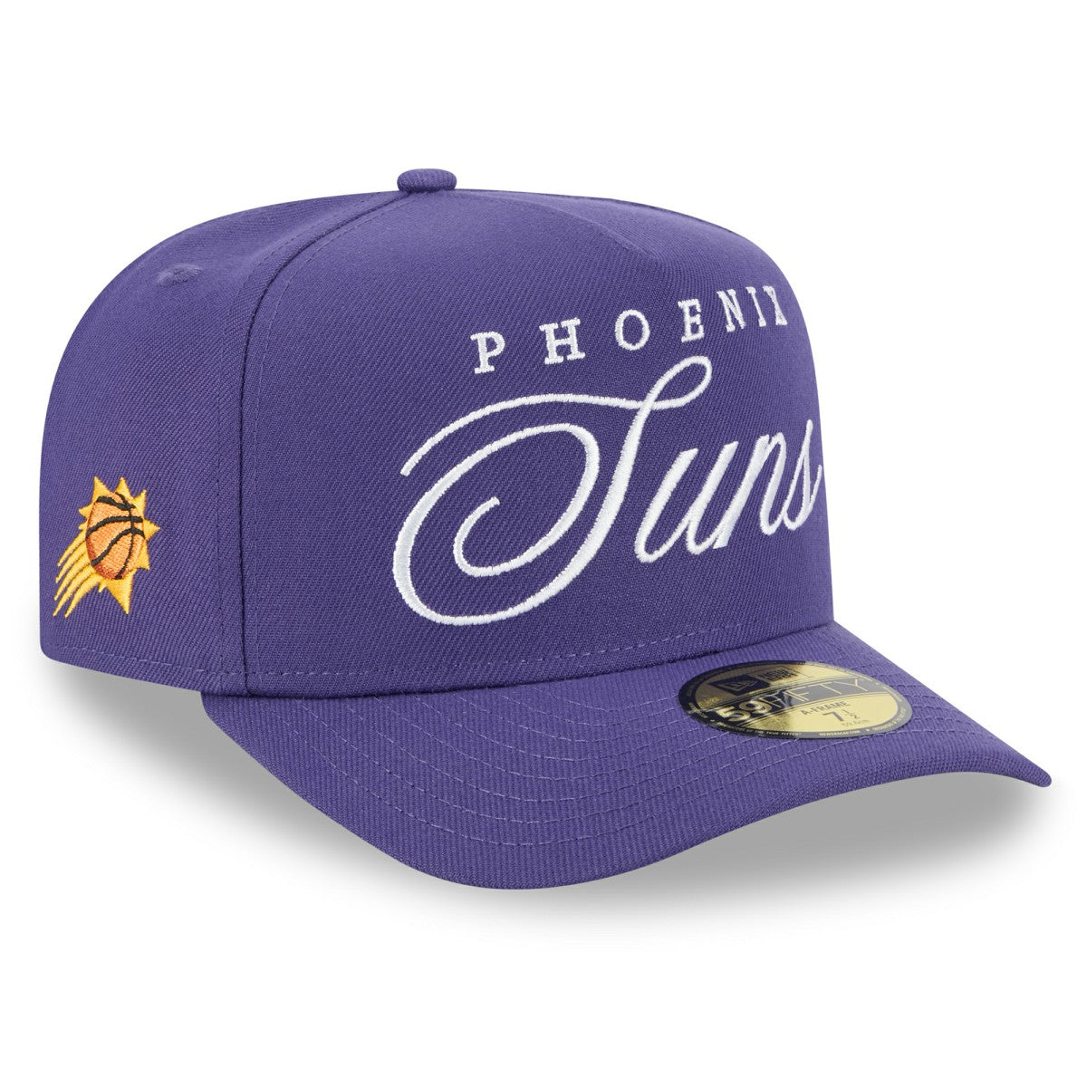 New Era Phoenix Suns 2025 NBA Draft A-Frame 59FIFTY Fitted Hat Purple