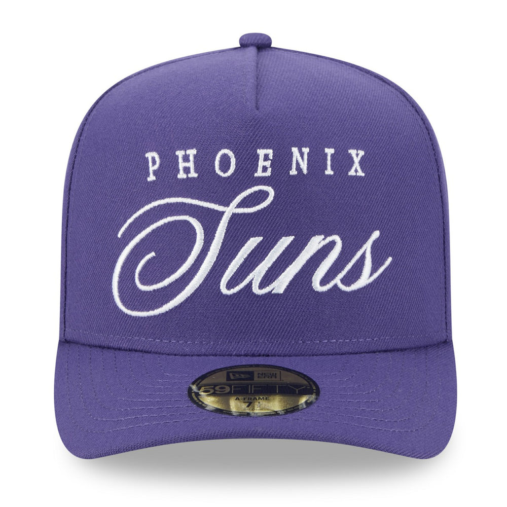 New Era Phoenix Suns 2025 NBA Draft A-Frame 59FIFTY Fitted Hat Purple