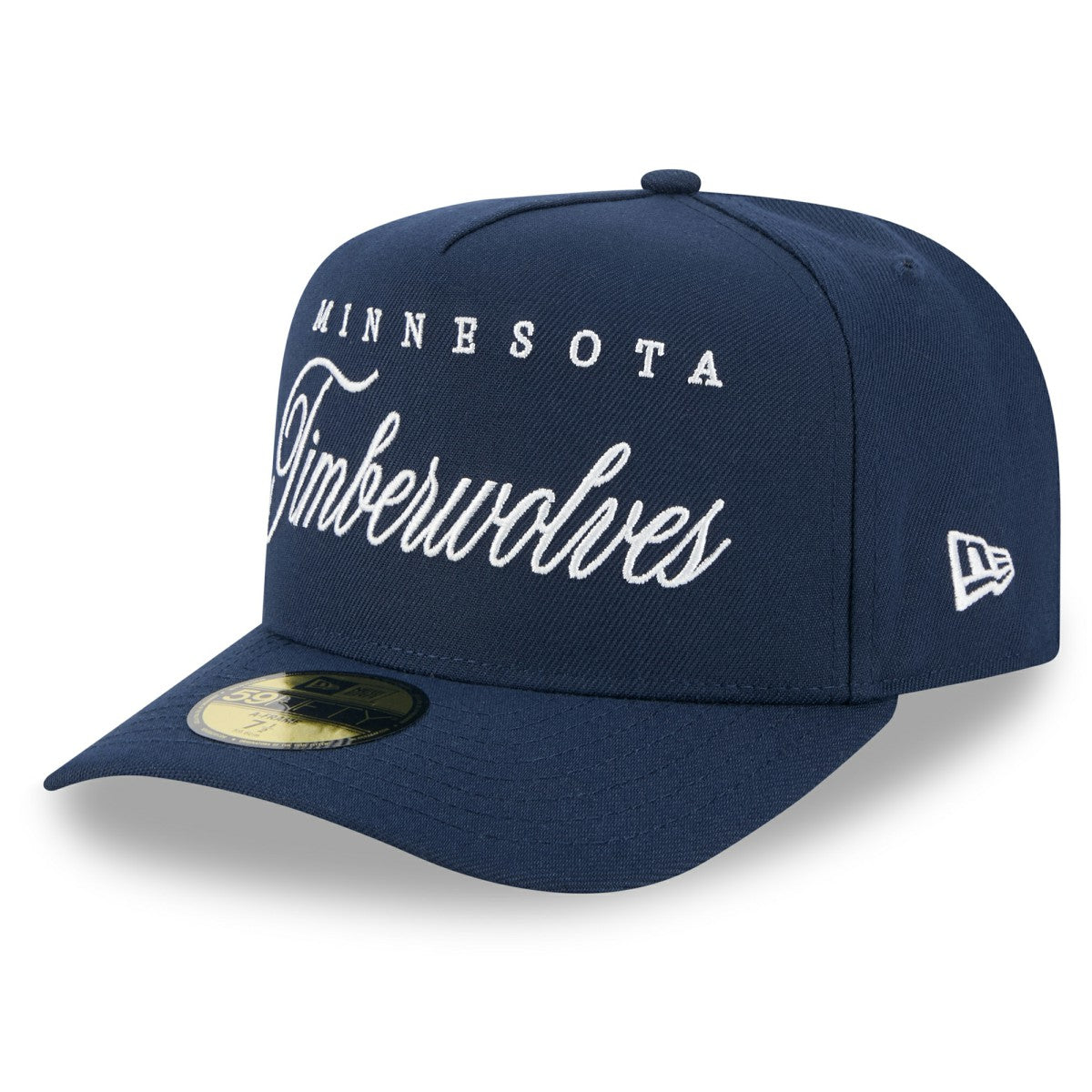 New Era Minnesota Timberwolves 2025 NBA Draft A-Frame 59FIFTY Fitted Hat Navy