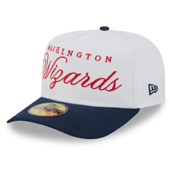 New Era Washington Wizards 2025 NBA Draft A-Frame 59FIFTY Fitted Hat White/Navy