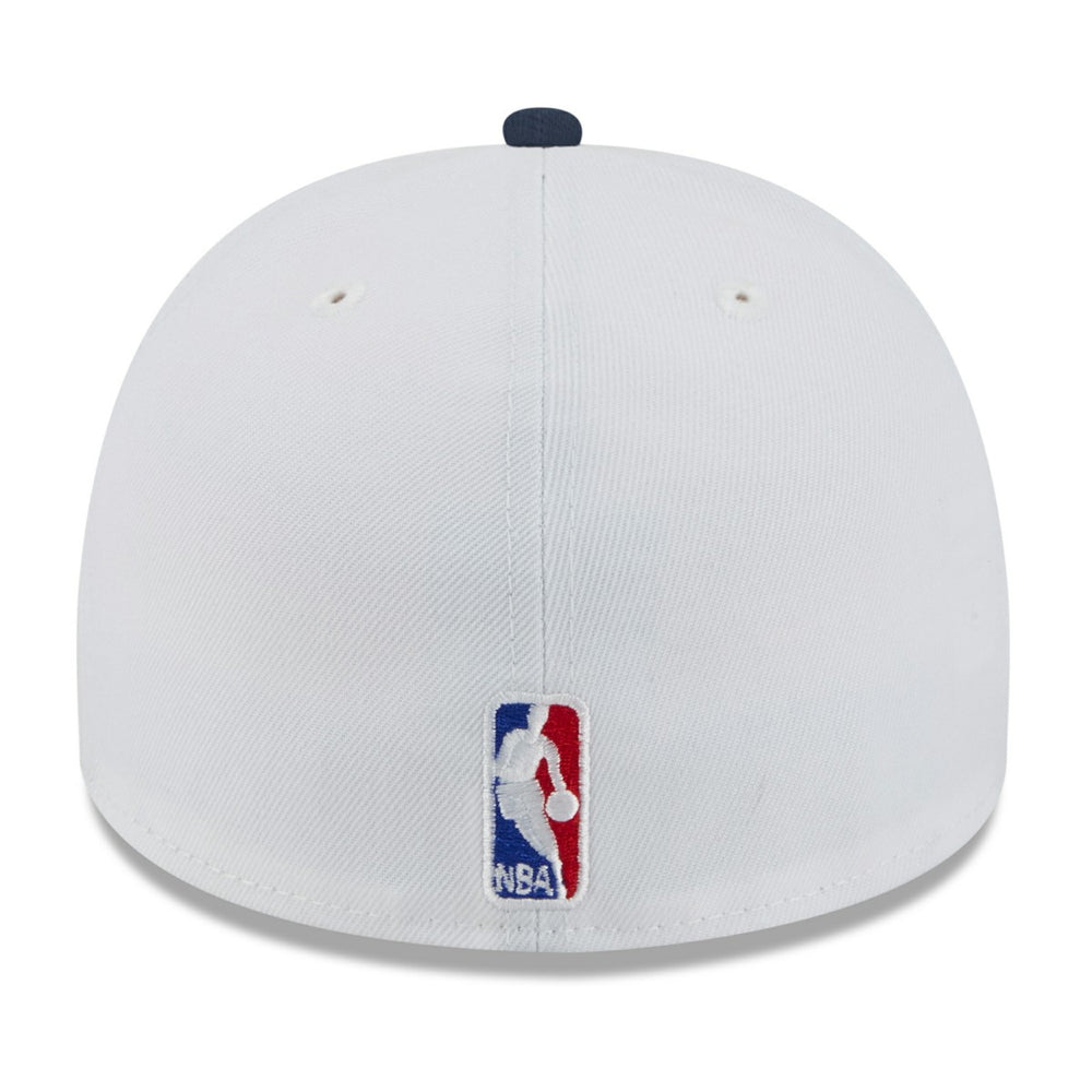 New Era Minnesota Timberwolves 2025 NBA Draft A-Frame 59FIFTY Fitted Hat White/Navy