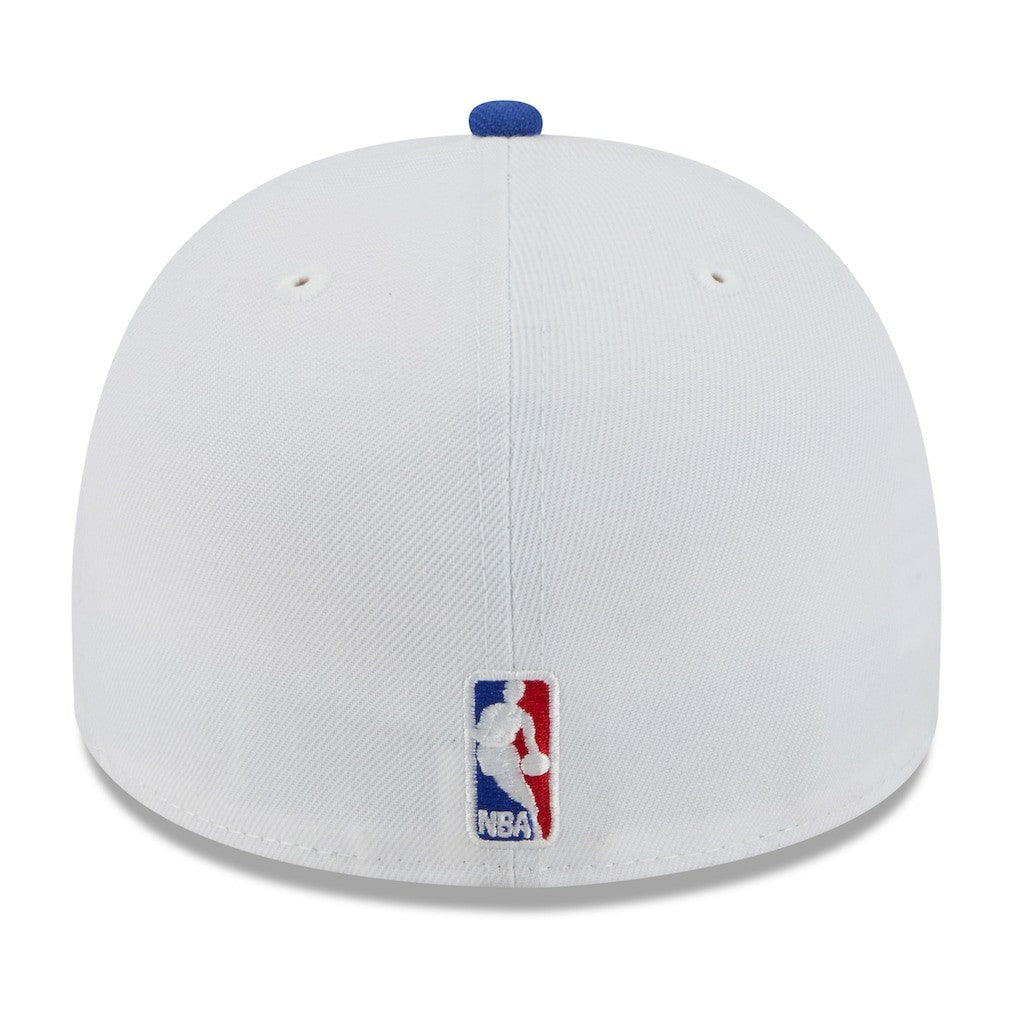 New Era Philadelphia 76ers 2025 NBA Draft A-Frame 59FIFTY Fitted Hat White/Royal