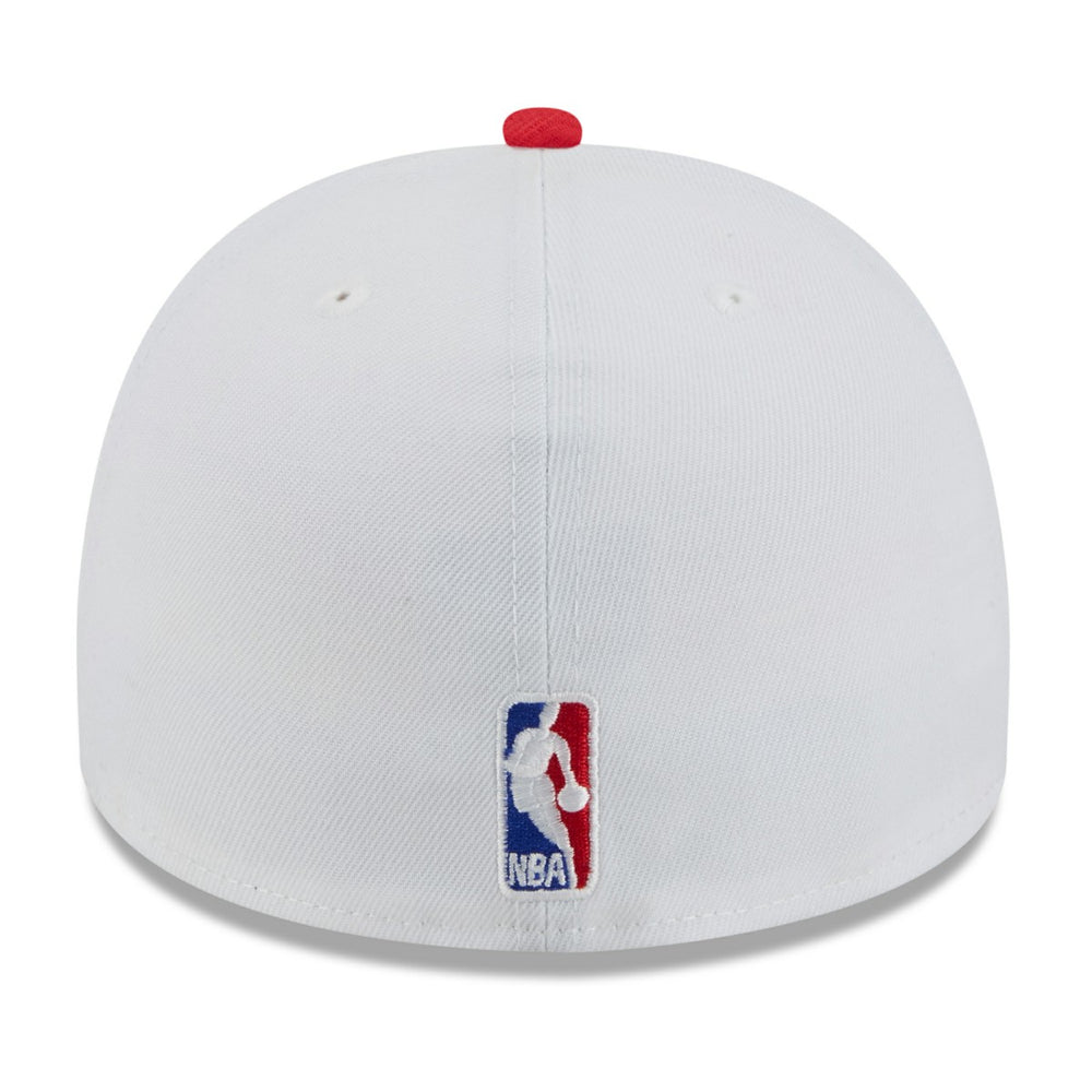 New Era Toronto Raptors 2025 NBA Draft A-Frame 59FIFTY Fitted Hat White/Red