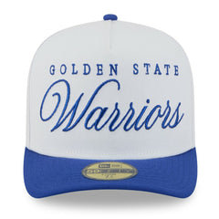 New Era Golden State Warriors 2025 NBA Draft A-Frame 59FIFTY Fitted Hat White/Royal