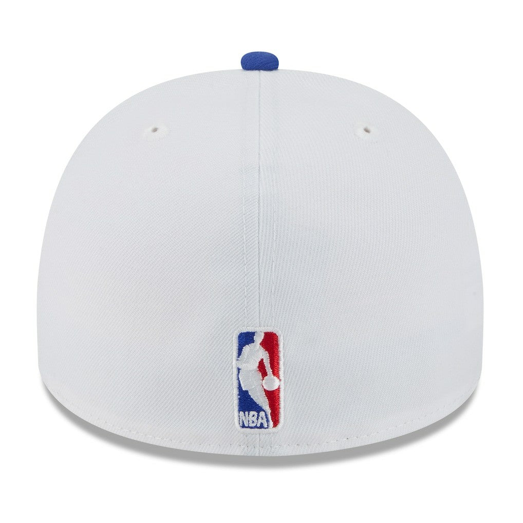 New Era Golden State Warriors 2025 NBA Draft A-Frame 59FIFTY Fitted Hat White/Royal