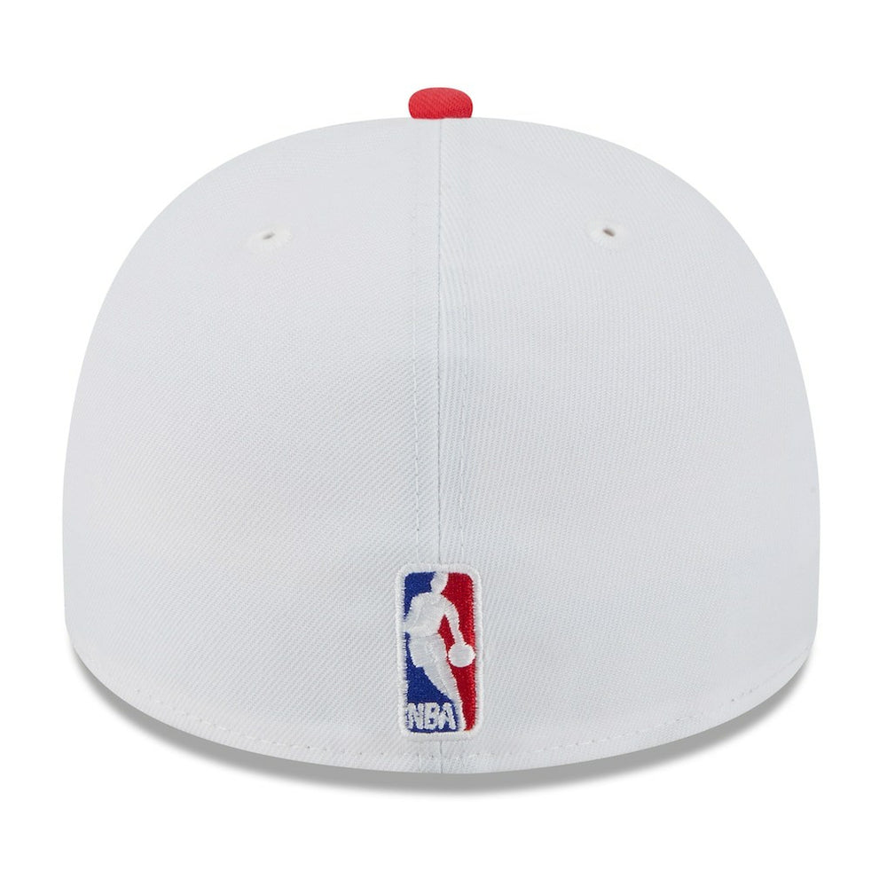 New Era Atlanta Hawks 2025 NBA Draft A-Frame 59FIFTY Fitted Hat White/Red