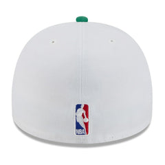 New Era Boston Celtics 2025 NBA Draft A-Frame 59FIFTY Fitted Hat White/Kelly Green