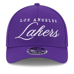 New Era Los Angeles Lakers 2025 NBA Draft M-Crown A-Frame 9FORTY Adjustable Hat Purple