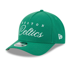 New Era Boston Celtics 2025 NBA Draft M-Crown A-Frame 9FORTY Adjustable Hat Kelly Green