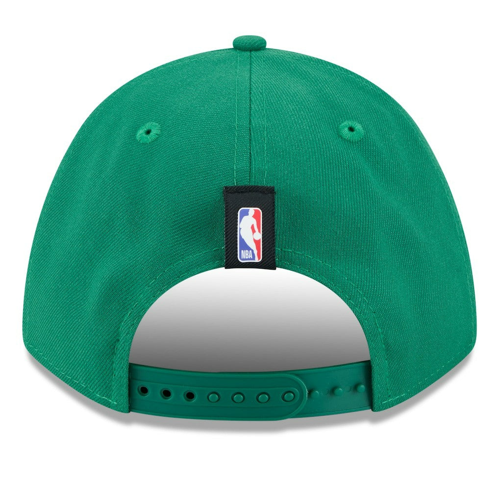 New Era Boston Celtics 2025 NBA Draft M-Crown A-Frame 9FORTY Adjustable Hat Kelly Green