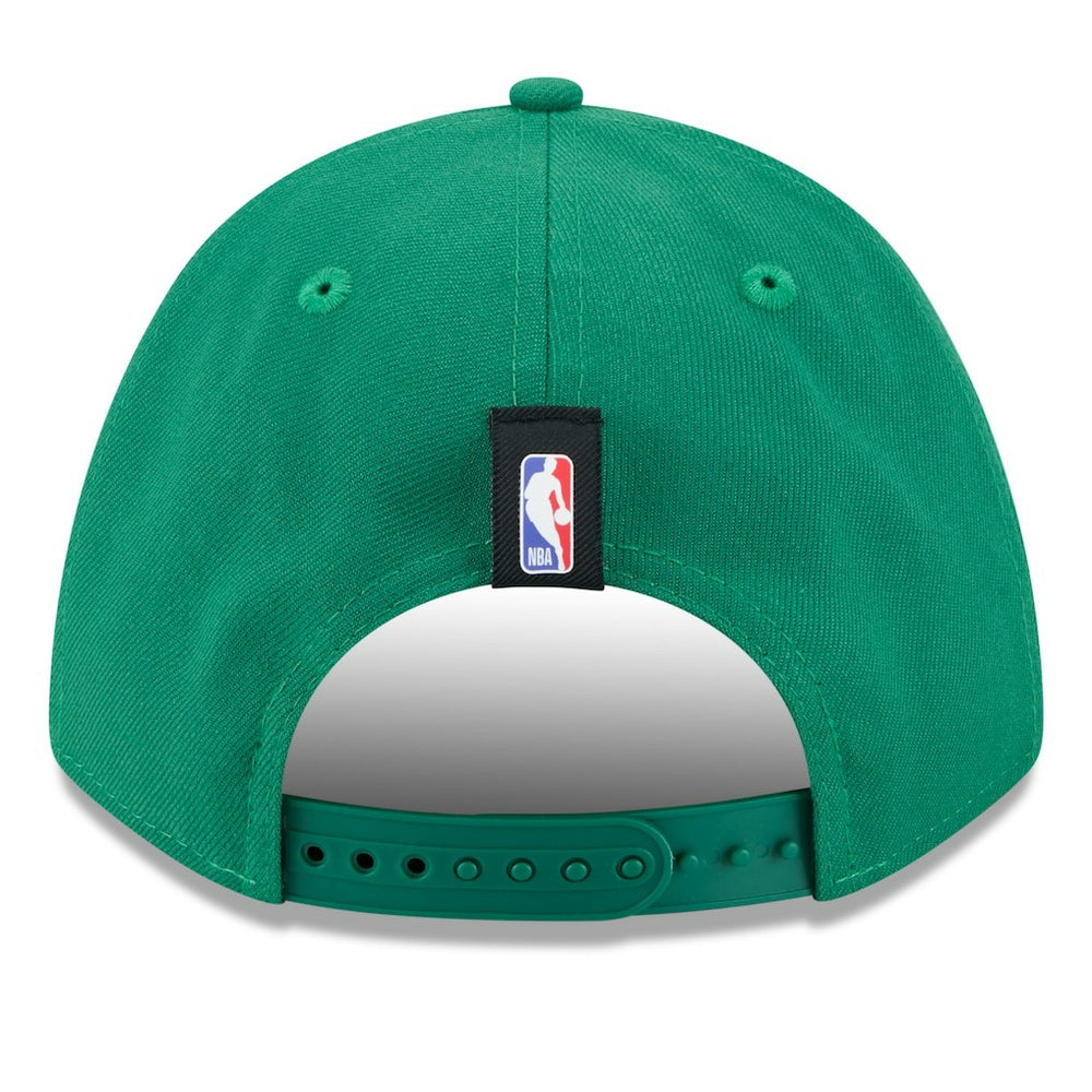 New Era Boston Celtics 2025 NBA Draft M-Crown A-Frame 9FORTY Adjustable Hat Kelly Green