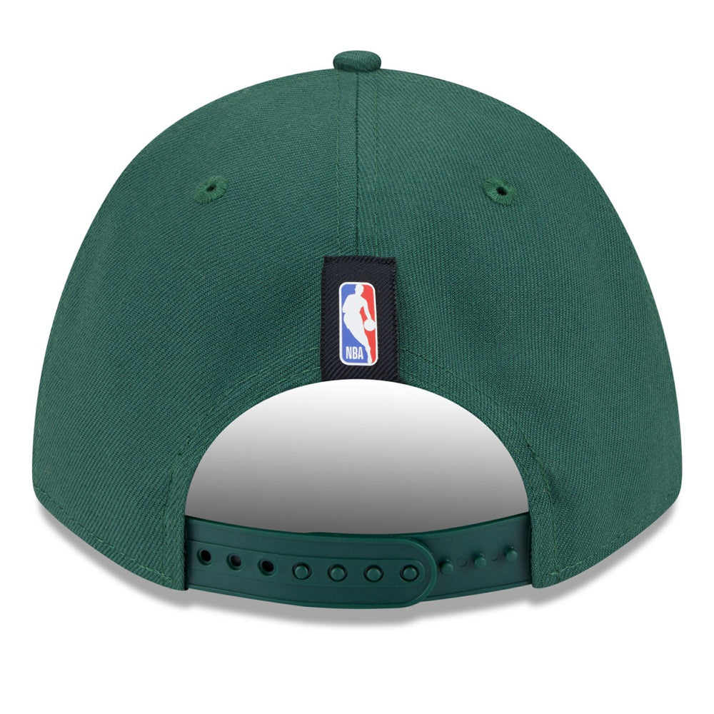 New Era Milwaukee Bucks 2025 NBA Draft M-Crown A-Frame 9FORTY Adjustable Hat Hunter Green