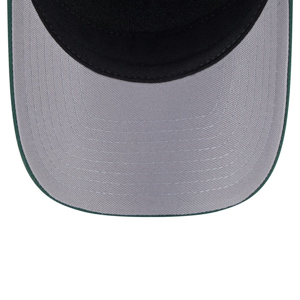 New Era Milwaukee Bucks 2025 NBA Draft M-Crown A-Frame 9FORTY Adjustable Hat Hunter Green