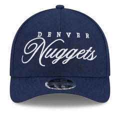 New Era Denver Nuggets 2025 NBA Draft M-Crown A-Frame 9FORTY Adjustable Hat Navy