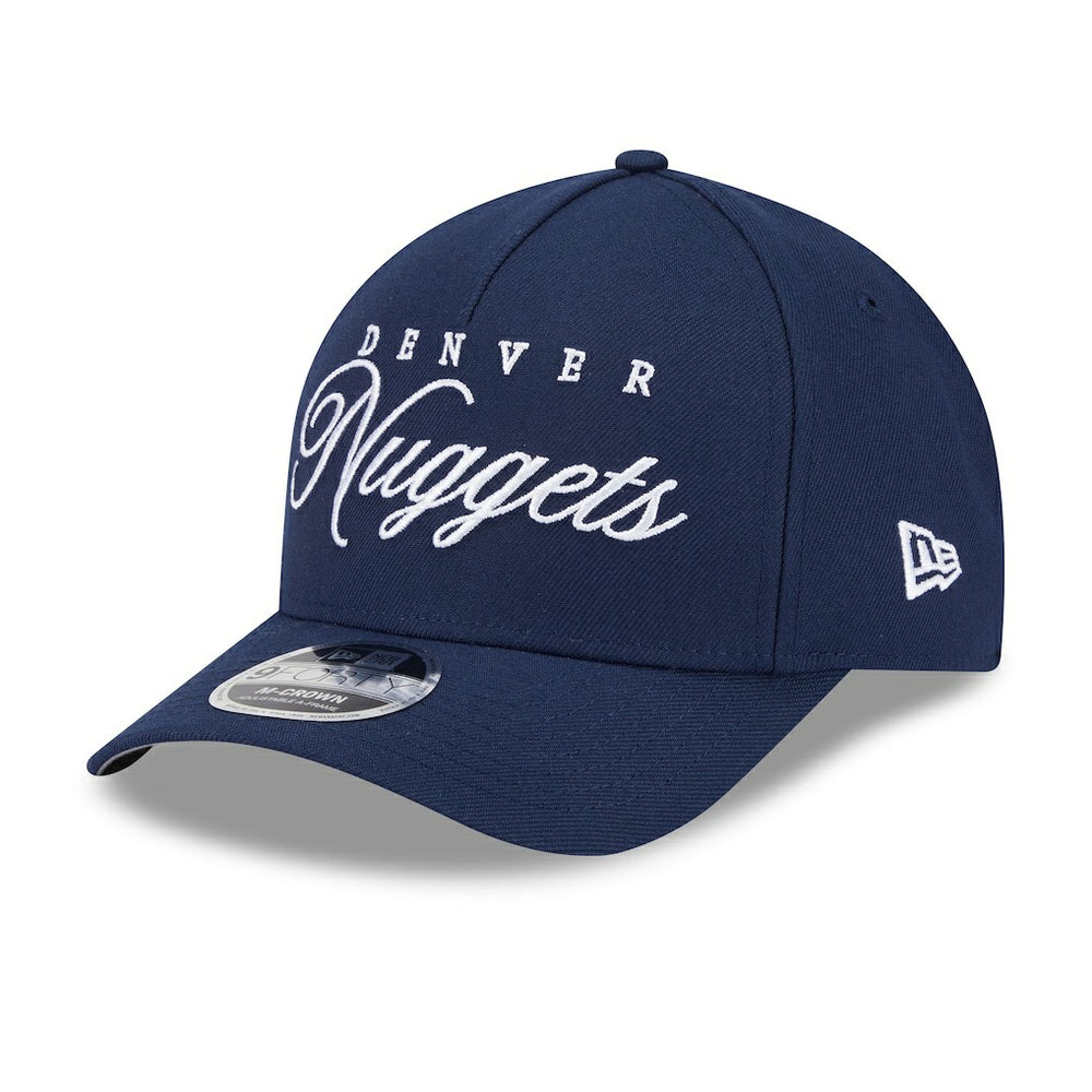 New Era Denver Nuggets 2025 NBA Draft M-Crown A-Frame 9FORTY Adjustable Hat Navy