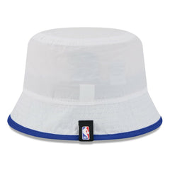 New Era Golden State Warriors 2025 NBA Draft Nylon Bucket Hat White/Royal