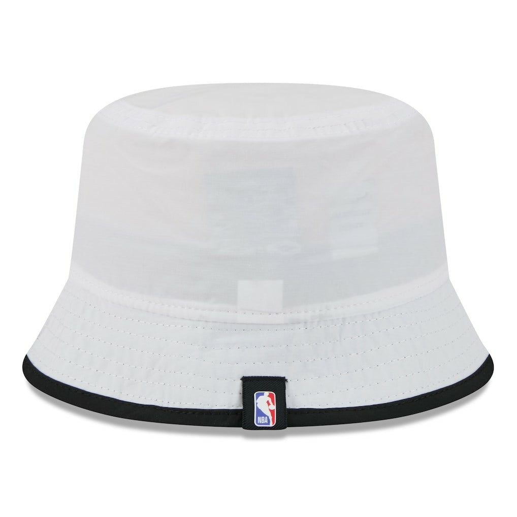 New Era Chicago Bulls 2025 NBA Draft Nylon Bucket Hat White/Black