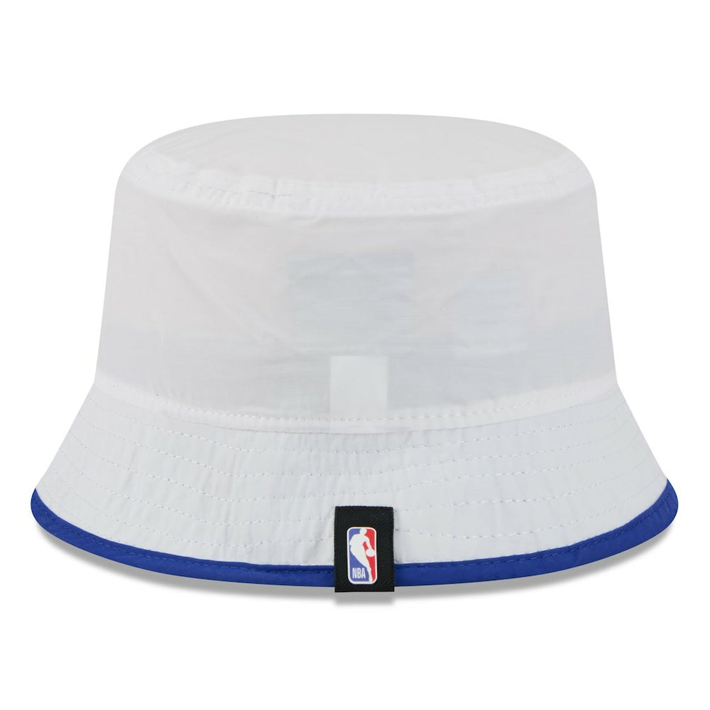 New Era Philadelphia 76ers 2025 NBA Draft Nylon Bucket Hat White/Royal
