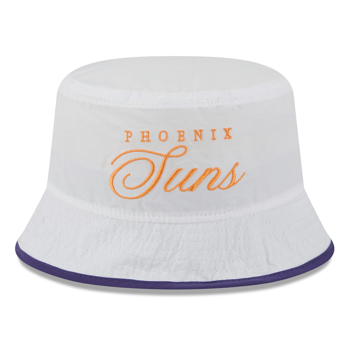 New Era Phoenix Suns 2025 NBA Draft Nylon Bucket Hat White/Purple