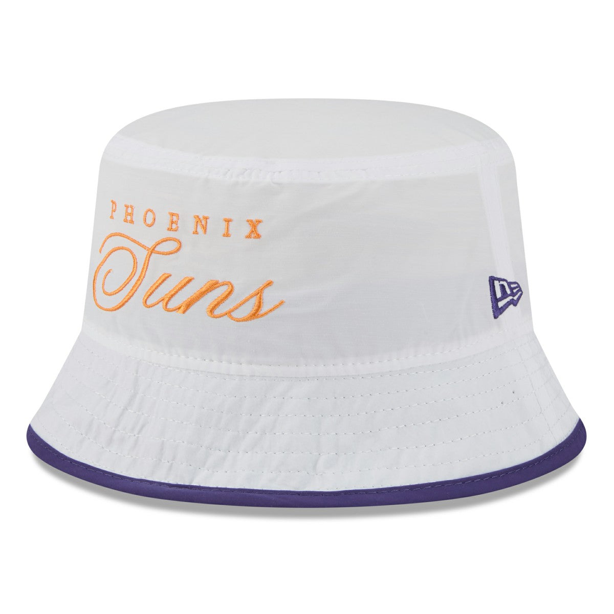 New Era Phoenix Suns 2025 NBA Draft Nylon Bucket Hat White/Purple