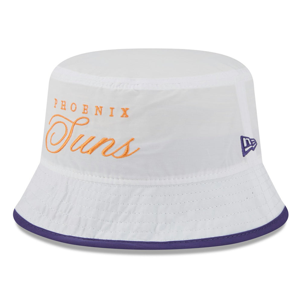 New Era Phoenix Suns 2025 NBA Draft Nylon Bucket Hat White/Purple