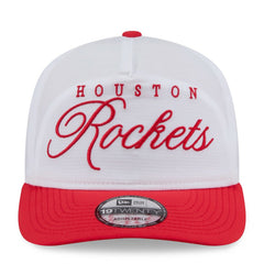 New Era Houston Rockets 2025 NBA Draft On-Stage Nylon 19TWENTY Adjustable Hat White/Red