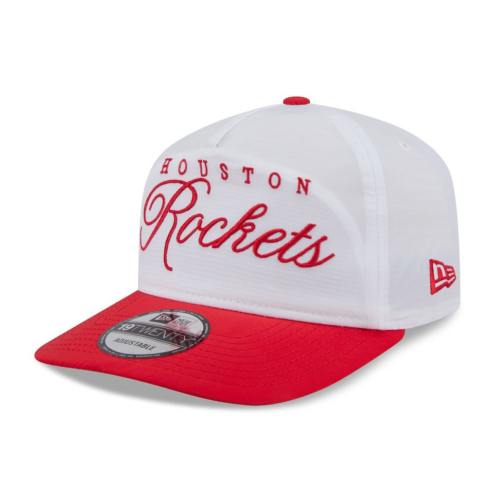 New Era Houston Rockets 2025 NBA Draft On-Stage Nylon 19TWENTY Adjustable Hat White/Red