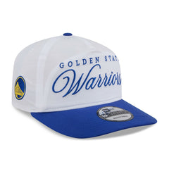New Era Golden State Warriors 2025 NBA Draft On-Stage Nylon 19TWENTY Adjustable Hat White/Royal