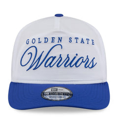 New Era Golden State Warriors 2025 NBA Draft On-Stage Nylon 19TWENTY Adjustable Hat White/Royal