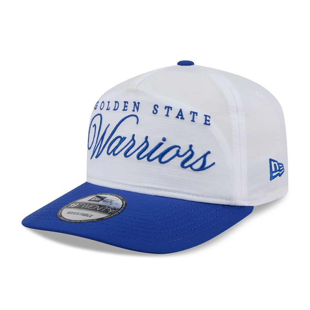 New Era Golden State Warriors 2025 NBA Draft On-Stage Nylon 19TWENTY Adjustable Hat White/Royal