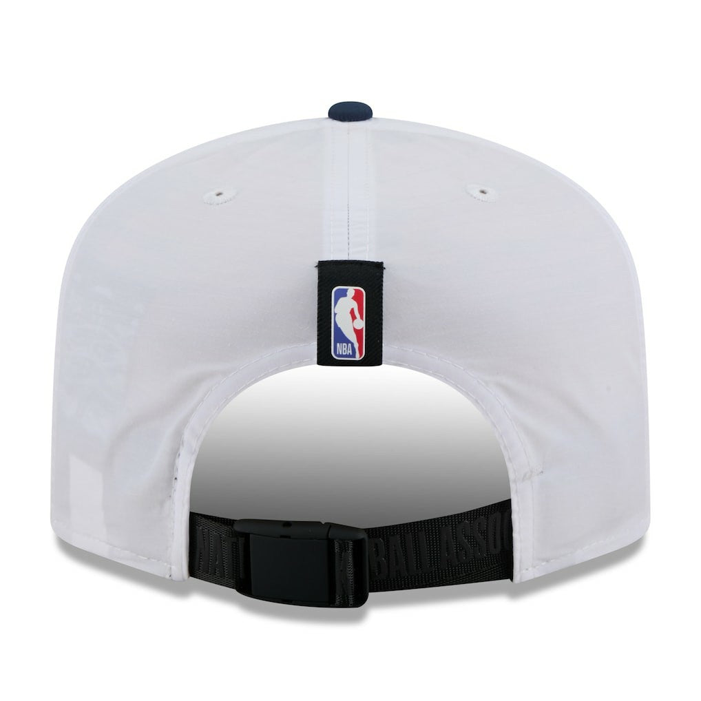 New Era New Orleans Pelicans 2025 NBA Draft On-Stage Nylon 19TWENTY Adjustable Hat White/Navy