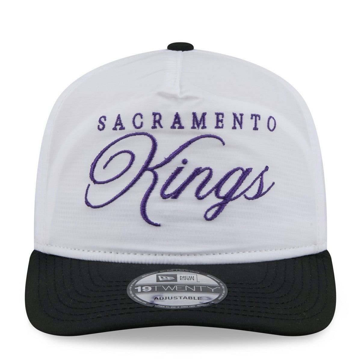 New Era Sacramento Kings 2025 NBA Draft On-Stage Nylon 19TWENTY Adjustable Hat White/Black