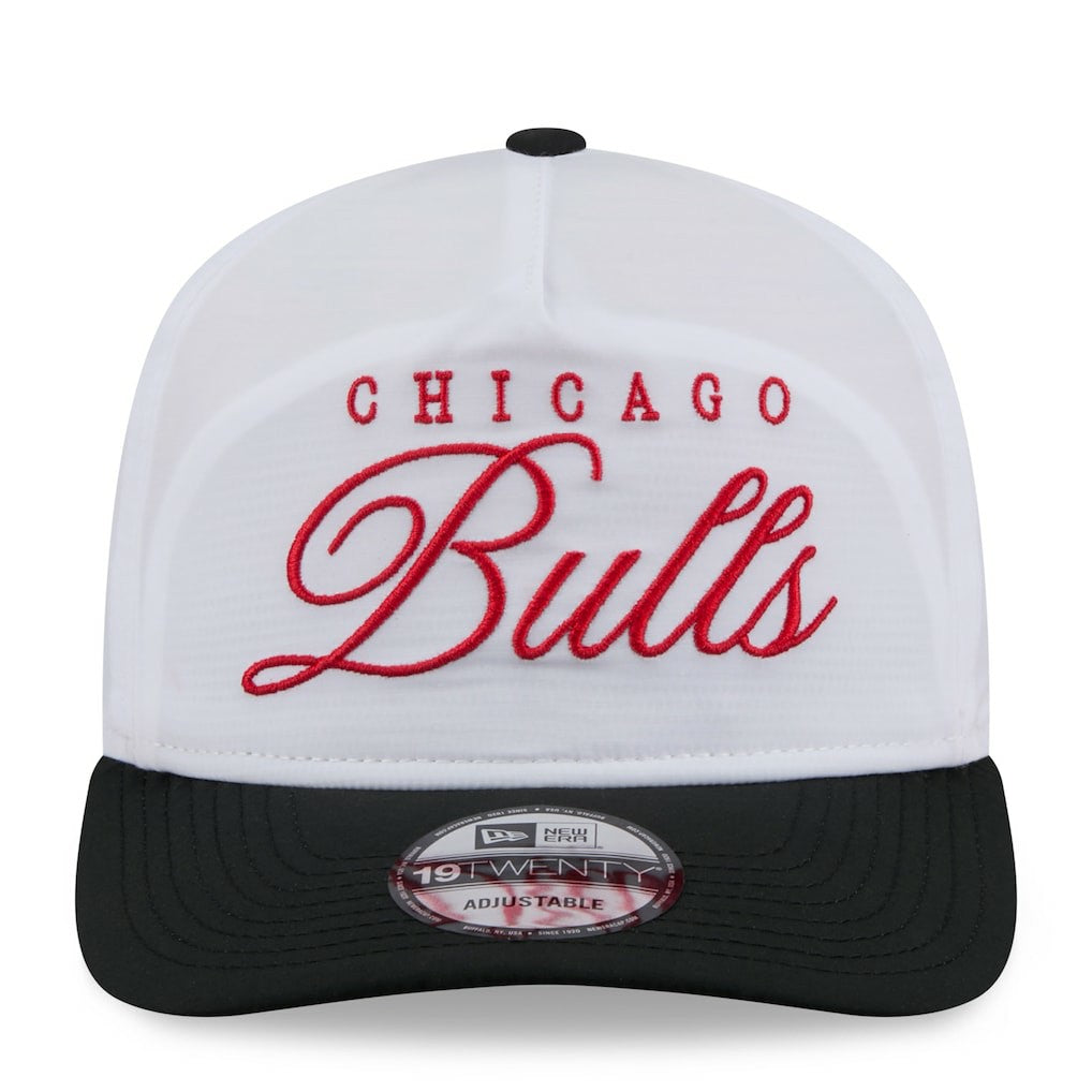 New Era Chicago Bulls 2025 NBA Draft On-Stage Nylon 19TWENTY Adjustable Hat White/Black
