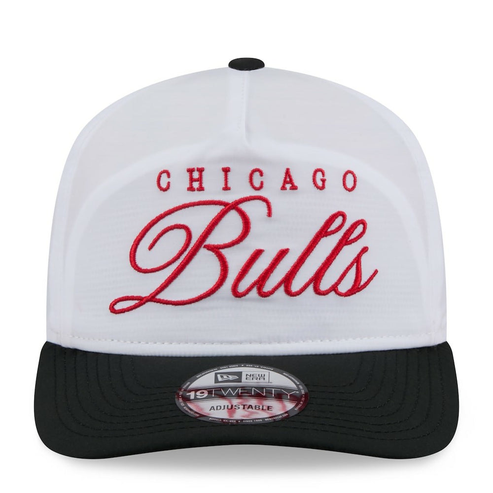 New Era Chicago Bulls 2025 NBA Draft On-Stage Nylon 19TWENTY Adjustable Hat White/Black