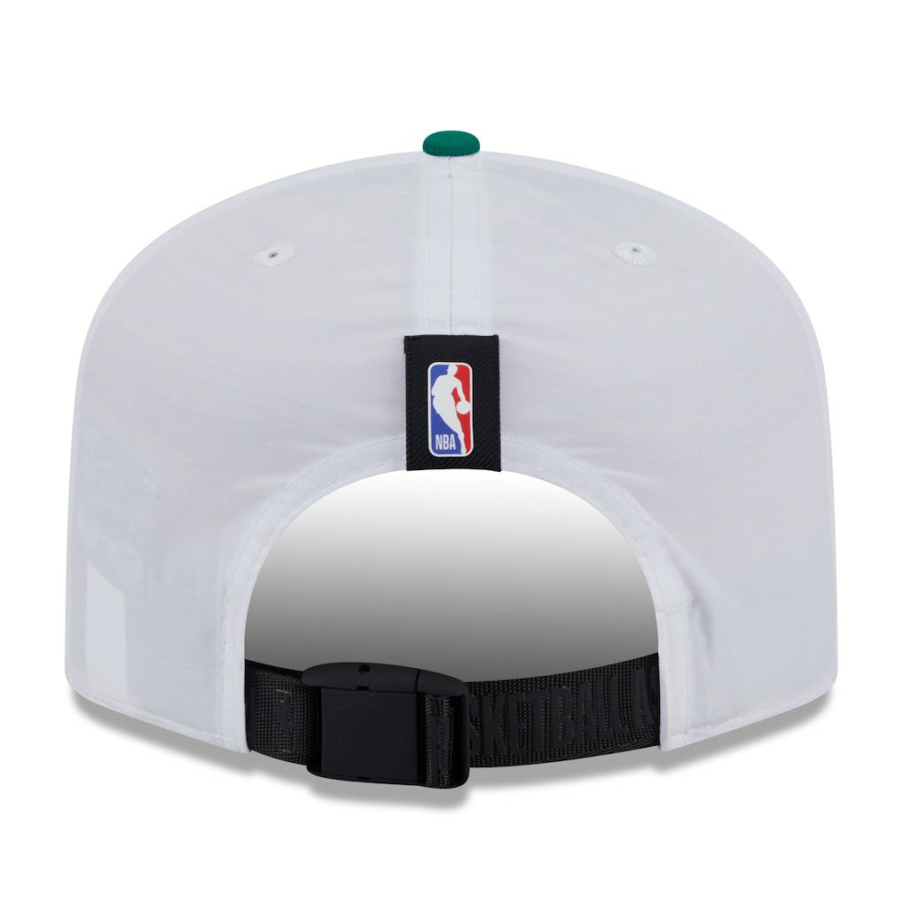 New Era Boston Celtics 2025 NBA Draft On-Stage Nylon 19TWENTY Adjustable Hat White/Kelly Green