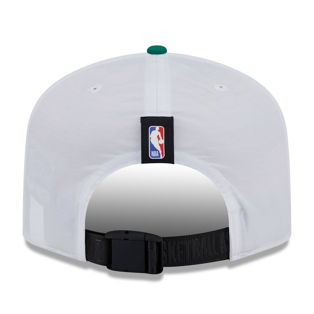 New Era Boston Celtics 2025 NBA Draft On-Stage Nylon 19TWENTY Adjustable Hat White/Kelly Green