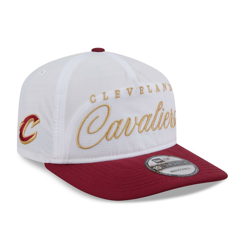 New Era Cleveland Cavaliers 2025 NBA Draft On-Stage Nylon 19TWENTY Adjustable Hat White/Wine