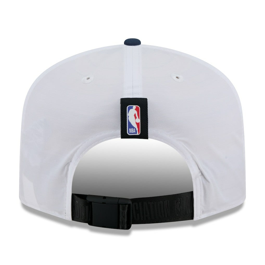 New Era Denver Nuggets 2025 NBA Draft On-Stage Nylon 19TWENTY Adjustable Hat White/Navy