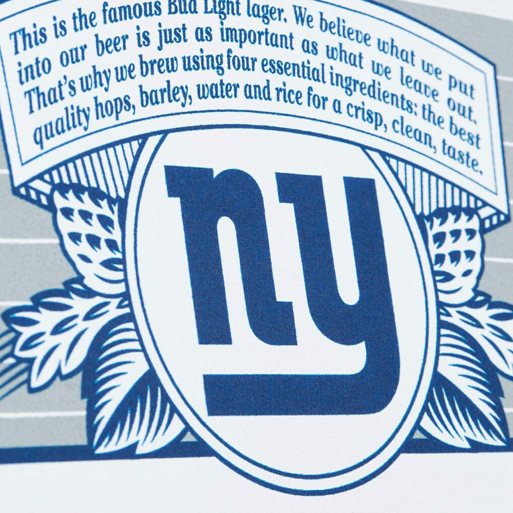 New York Giants x Bud Light The Crest Pullover Sweatshirt - White - Mitchell & Ness